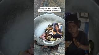 A MILLIONAIRE PERFORMING WIFE DUTY viralvideo nigeriancuisine food cooking seo shorts [upl. by Willie]