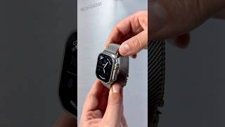 Apple Watch Ultra 2 Full Natural Titanium with Milanese Loop🔥 shorts trending apple video tech [upl. by Jessica]