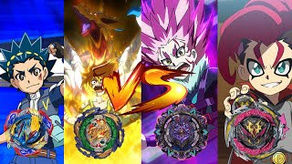 ULTIMATE Valkyrie amp Vanish Fafnir VS Dynamite Belial amp Variant Lucifer  EPIC Beyblade Burst Battle [upl. by Yvette671]