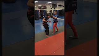 Pad drills at Bochners shorts padworktraining [upl. by Mariand649]