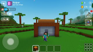 BLOCK CRAFT 3D  How To Build Stone Hut Tutorial Easy [upl. by Alletse588]