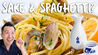 Spaghetti Alle Vongole with SAKE  Food amp Sake Episode 3 [upl. by Ettennat]