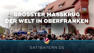 Größter Maßkrug der Welt Neuer Weltrekord in Marktredwitz [upl. by Rubia592]