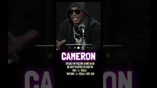 CAMERON SPEAKS ON TELLING DAME DASH HE ONLY WANTED TO SIGN TO ROC A FELLA NOT DEF JAM [upl. by Okime]