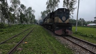 First Class relief train through pass Kamarpara Railway Station  BD Rail Fans [upl. by Erfert689]