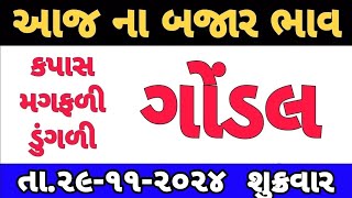 commodity prices 29112024 Gondal marketing yard na bhavગોંડલના ભાવ  saurashtra aajn bajar bhav [upl. by Eilema]