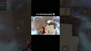 1 vs 4 in toornament shorts 1vs4clutchfailedinpubgmobile pubgmobile bgmi 1vs4clutchfailedinbgmi [upl. by Ardnoyek]