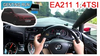 MK7 VW Golf 14 TSI  Malaysia POV Genting Run 冲上云霄 CC Subtitle [upl. by Orsola370]