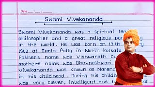 Essay on Swami Vivekananda in English  Swami Vivekananda essay  Biography on Swami Vivekananda [upl. by Lebatsirhc]