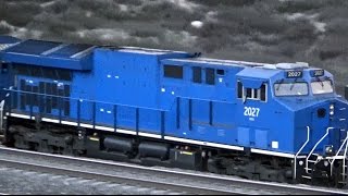 BNSF operated GE Tier 4 Technology Demonstrator pair under evaluation at Cajon Pass 1 of 2 [upl. by Kling]