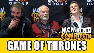 GAME OF THRONES Eugene Simon Ian McElhinney amp Ian Beattie Interviews [upl. by Shatzer595]