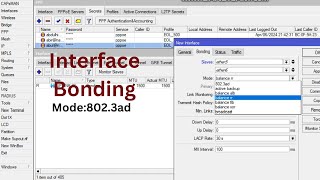 How to configure Mikrotik Router Load Balancer 2 WAN  Bonding load balancing mode 8023ad  lacp [upl. by Anora]