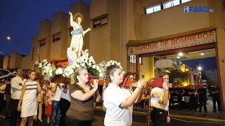 El Tesorillo combate al agua y procesiona a la Virgen de la Asunción [upl. by Andert]