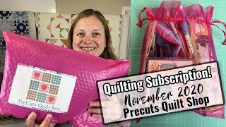 Precuts Quilt Shop Classic Box  Unboxing November 2020  Surprise Giveaway [upl. by Cole]