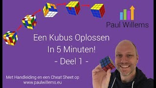 👍 Rubiks Kubus Oplossen in 5 Minuten Deel 1 van 7 👍 De Beste Rubiks KubusHandleiding Online 👍 [upl. by Aniluap602]