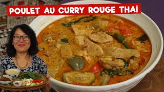 Poulet curry rouge Thaï Technique de cuisson pour obtenir des saveurs optimales Comment le manger [upl. by Norel92]