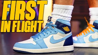 Air Jordan 1 High OG First in Flight Review and On Foot [upl. by Airogerg]