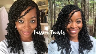 HOW TO Easiest Passion Twists Spring Twists Tutorial [upl. by Mroz]