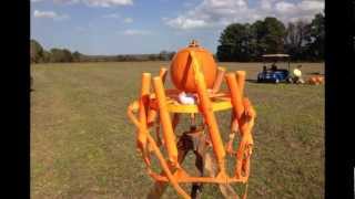 Pumpkin Girandola  Spinning Flying and Exploding Pumpkin [upl. by Jerrylee]