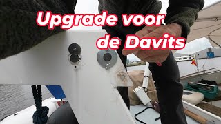 Verbeteringen voor de Davits op de boot en de tent word gesneden [upl. by Broeker]