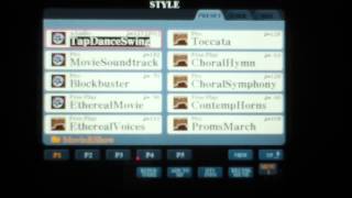 Yamaha Tyros 5 Keyboard Audio Styles Part 44 [upl. by Nyrroc460]