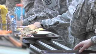 Incirlik Air Bases Dining Facility stepsup food preparation [upl. by Nerha167]