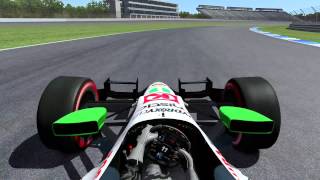 rFactor 2 IndyCar DW12  Indianapolis Road Course 2014 [upl. by Nehcterg]