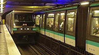 Métro de Paris ligne 4  Matériel MP89 Ratp [upl. by Netsreik591]