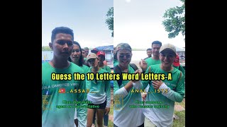 Guess the Missing Letters with CLue  10 Letters Word LetterA Part4 [upl. by Uchish]