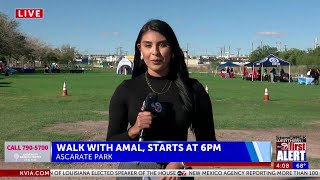 Walk with Amal happening at Ascarate Park in El Paso today [upl. by Submuloc]