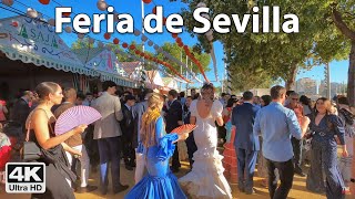 Feria de Abril 2023 de Sevilla 💃🎡 Sevilles April Fair  Day 4k Virtual Walk Tour Spain 🇪🇸 [upl. by Lazare]