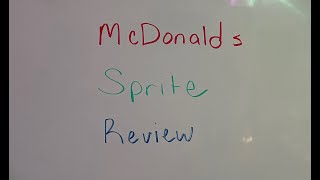 McDonalds Sprite Review [upl. by Arlena804]