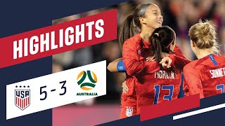 USA 53 AUSTRALIA Highlights  Apr 4 2019  Commerce City CO  Dicks Sporting Goods Park [upl. by Sillyrama]