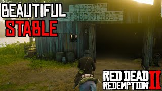 Location and visit of Beautiful Stable in Red Dead Redemption 2 [upl. by Boothe575]