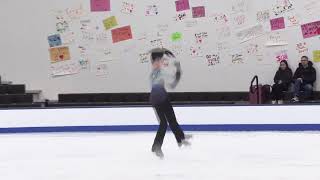 David Zhao  Novice Men Free Skate  2025 Eastern Sectional Singles Final [upl. by Aryaz6]