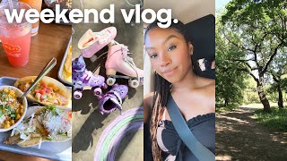 WEEKEND VLOG  picnic at the park new roller skates trying new restaurant  more [upl. by Elisha]