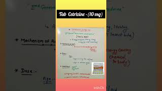 Tablet cetrizine 10 mg use and side effects dose [upl. by Adai635]