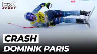 Alpine Ski Dominik Paris crash at discesa di Bormio  Downhill  2023 🇮🇹 [upl. by Aicek]