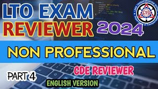 2024 LTO EXAM REVIEWER ENGLISH VERSION Part 4 [upl. by Rosenkranz]