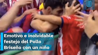 😎 ¡INOLVIDABLE 👏 Pollo Briseño y su emotivo e inolvidable festejo con un niño en el León vs Chivas [upl. by Asir698]