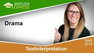 Textinterpretation – Drama  Zentralmatura Deutsch September 2018 25 [upl. by Crain]