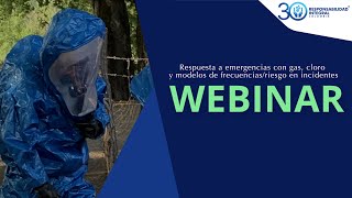 Webinar respuesta a emergencias con gas cloro y modelos de frecuenciariesgo en incidentes HAZMAT [upl. by Yornoc]