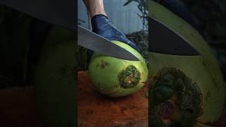 Original green coconut  asmr sound shorts [upl. by Anhcar765]