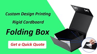 Top Quality Rigid Cardboard Folding Boxes Foldable Magnetic Boxes Large Gift Boxes with Lid [upl. by Esojnauj228]