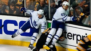 Kadri lands vicious hit on Wingels and game misconduct [upl. by Atilam]