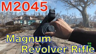 【Xbox One】Fallout4 MOD「M2045 Magnum Revolver Rifle」試し撃ち [upl. by Onilegna]