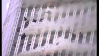 Above the 100th floor WTC1 burns on 911  stabilized [upl. by Haslam936]