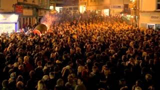 Ottery St Mary Tar Barrels  November 4th 2017 HD [upl. by Alyag]