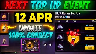 Next Top Up Event In Free Fire 12 APRIL 2024  upcoming top up event in free fire [upl. by Geraldine]