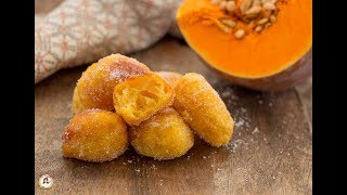 FRITTELLE DOLCI DI ZUCCA ricetta veloce senza lievitazione e uova [upl. by Donough]